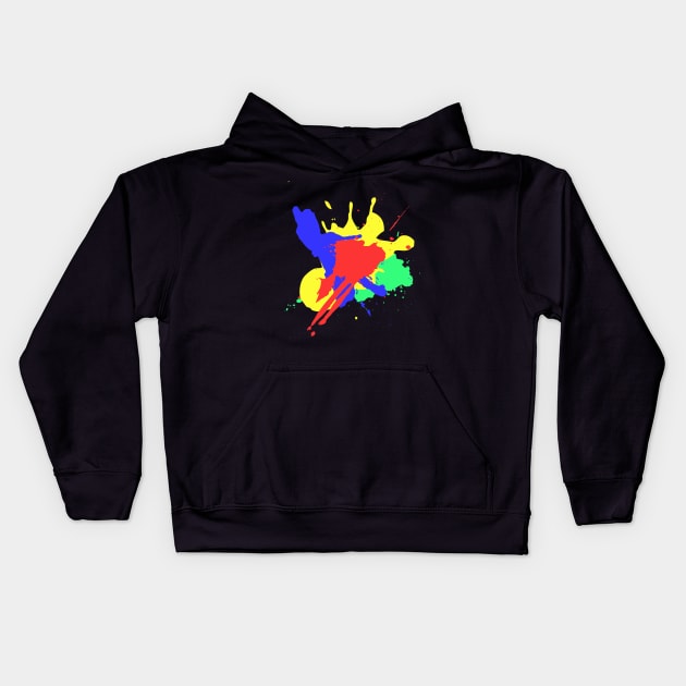 Paint Splash Kids Hoodie by Zack